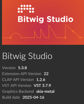 Bitwig version